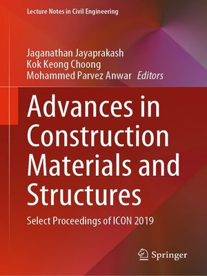 cover image of Advances in Construction Materials and Structures